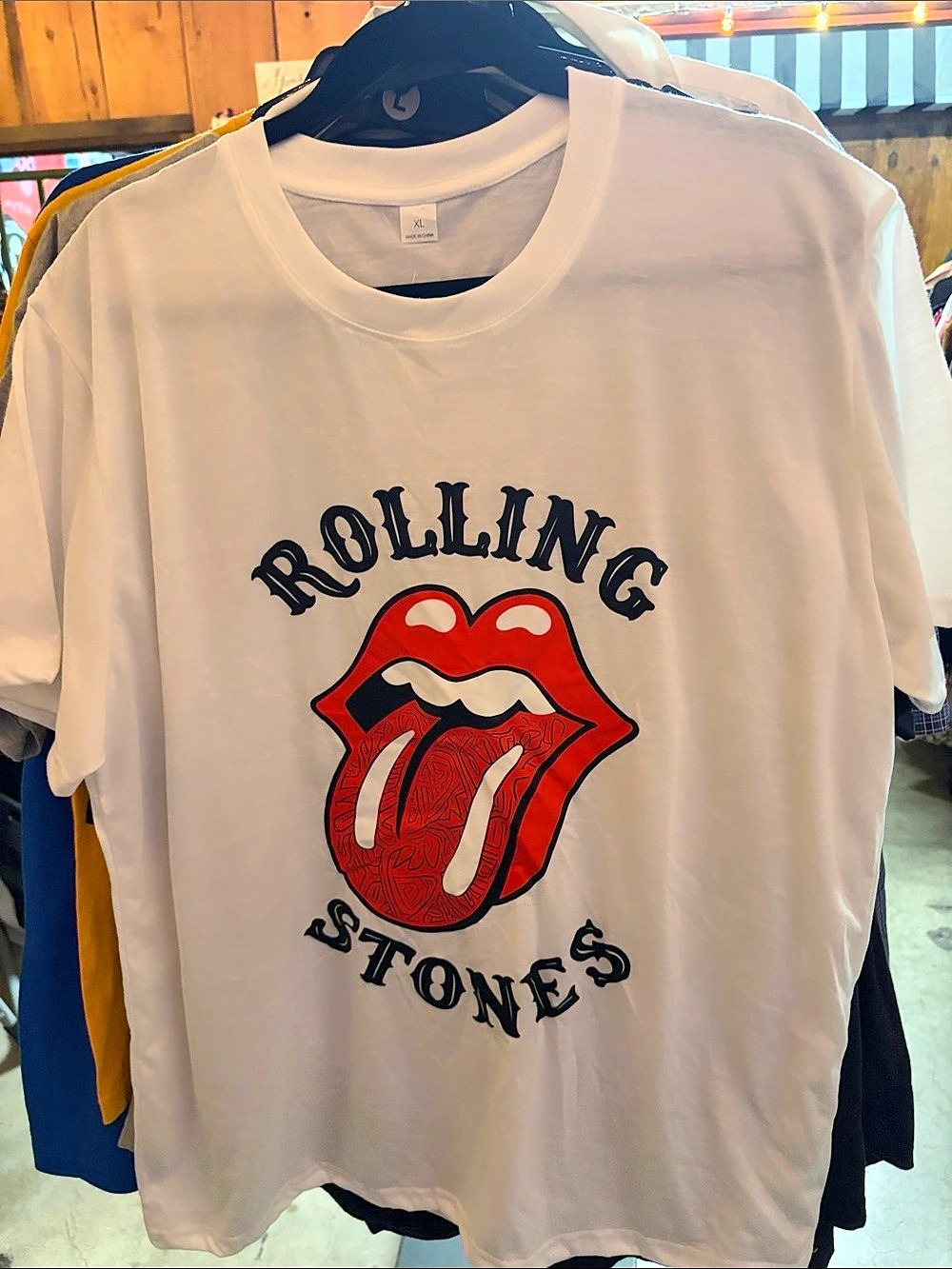 The Rolling Stones Rolling Stones Graphic Tee White XL Like New